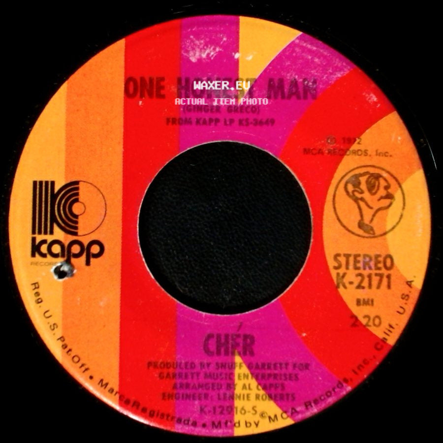 Chér / Cher - Living In A House Divided (Tom Bahler) / One Honest Man side B