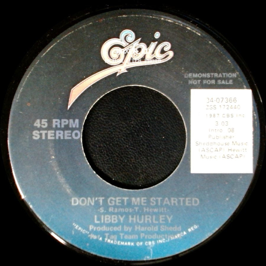 Libby Hurley - Don't Get Me Started / Don't Get Me Started side A