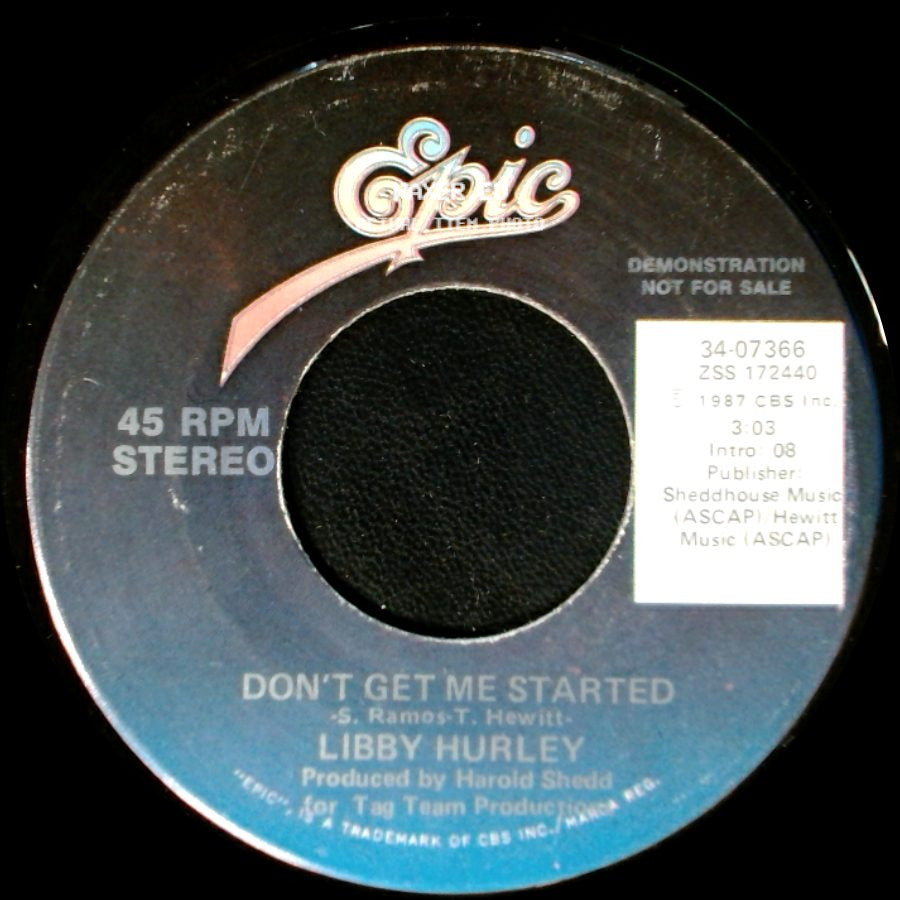 Libby Hurley - Don't Get Me Started / Don't Get Me Started side B