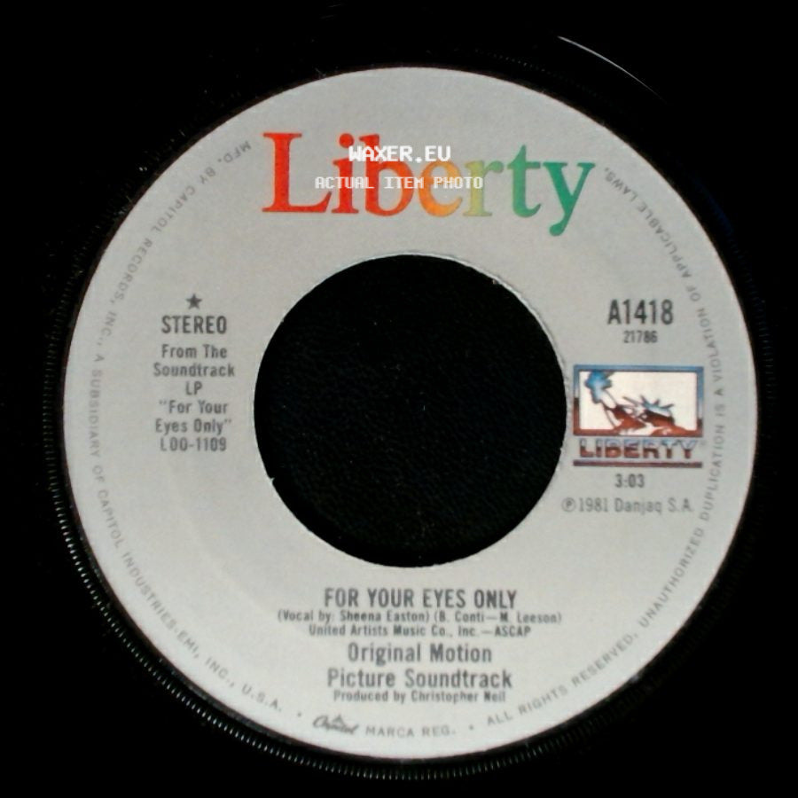 Unknown Artist - For Your Eyes Only / For Your Eyes Only side A