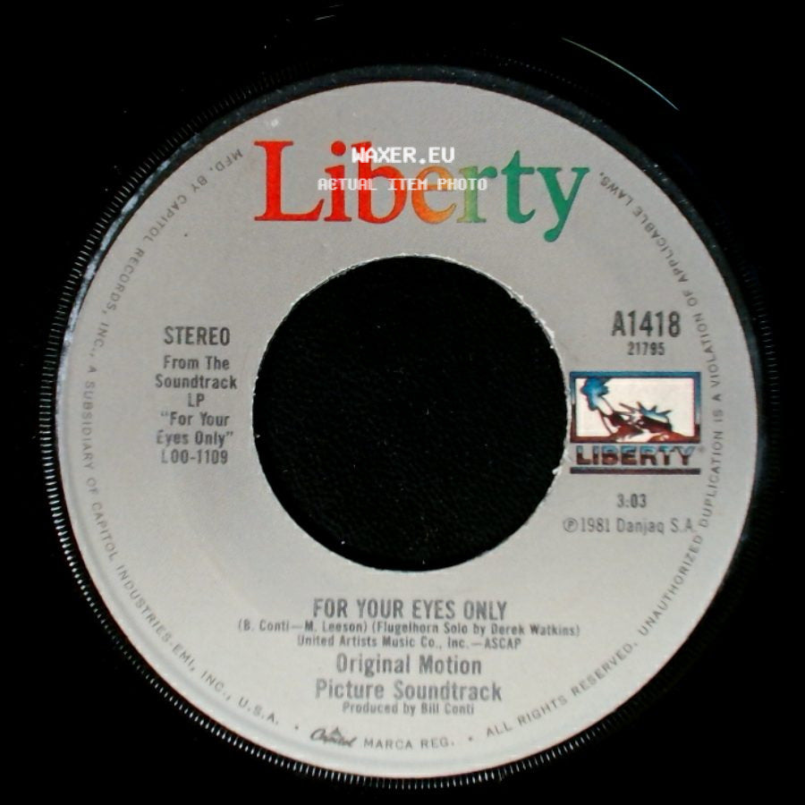 Unknown Artist - For Your Eyes Only / For Your Eyes Only side B