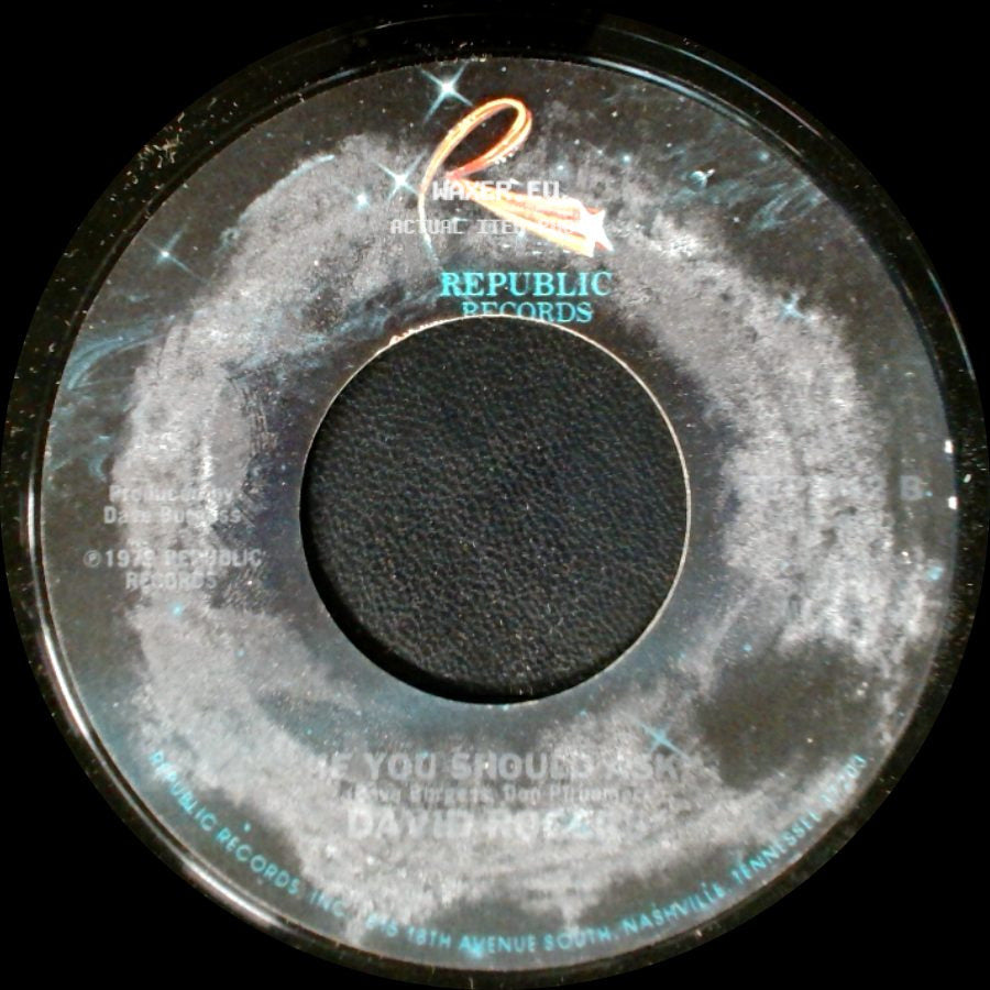 David Rogers - You Are My Rainbow / If You Should Ask side B