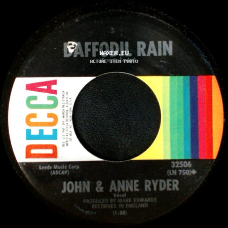 John & Anne Ryder - Daffodil Rain / I Still Believe In Tomorrow side A