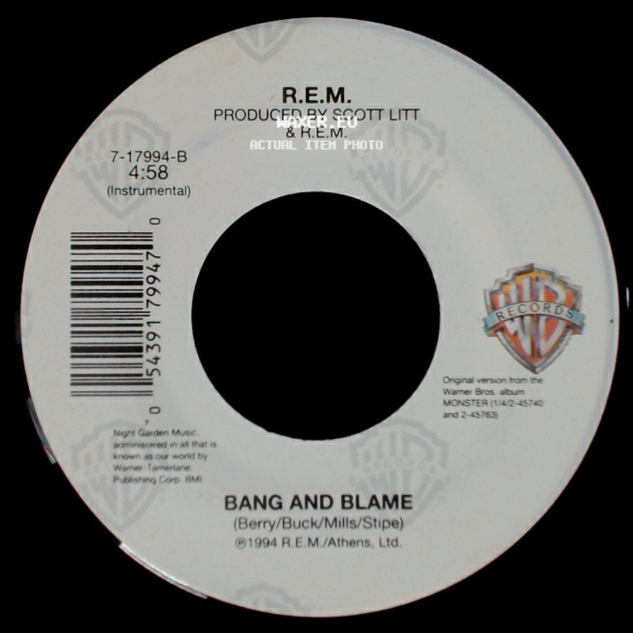 R.E.M. - Bang And Blame / Bang And Blame side A
