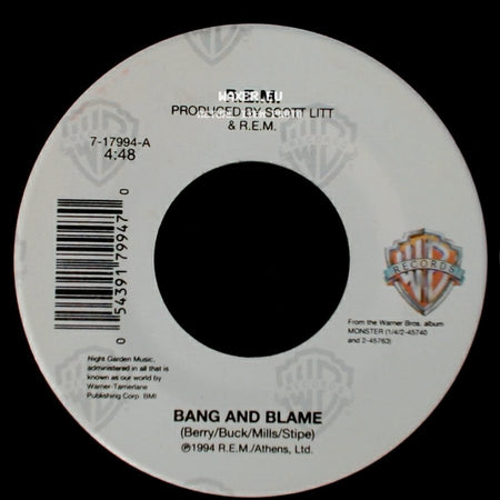 R.E.M. - Bang And Blame / Bang And Blame side B