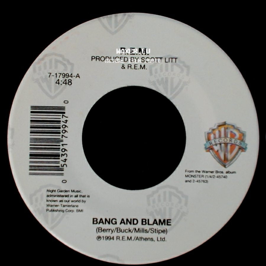 R.E.M. - Bang And Blame / Bang And Blame side B