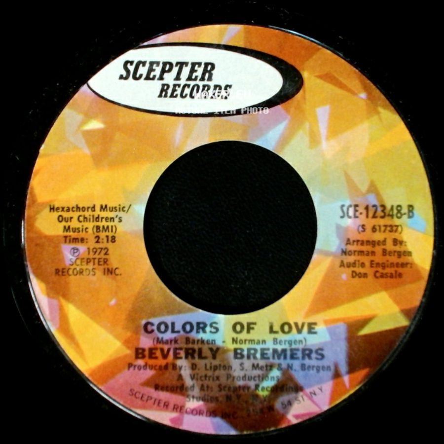 Beverly Bremers - Colors Of Love / We're Free side A