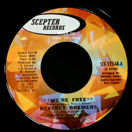 Beverly Bremers - Colors Of Love / We're Free side B