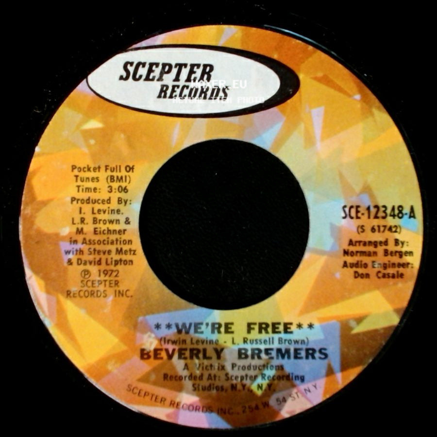 Beverly Bremers - Colors Of Love / We're Free side B
