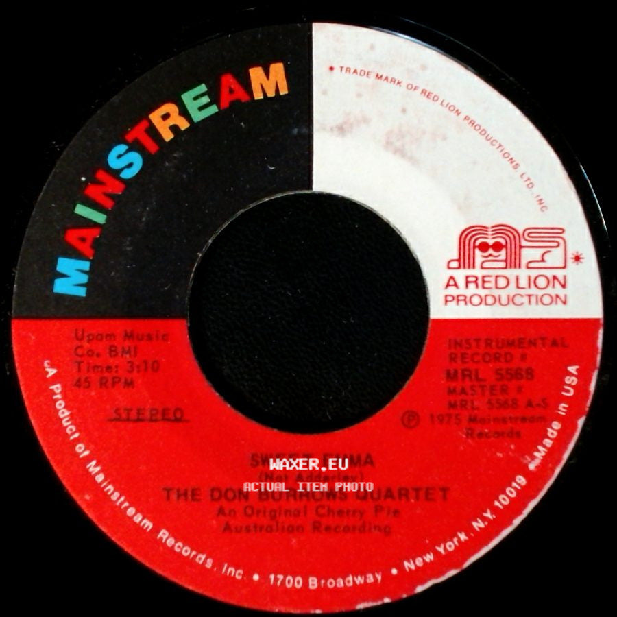 The Don Muirrows Quartet / The Don Burrows Quartet - Maybe Today / Sweet Emma side B