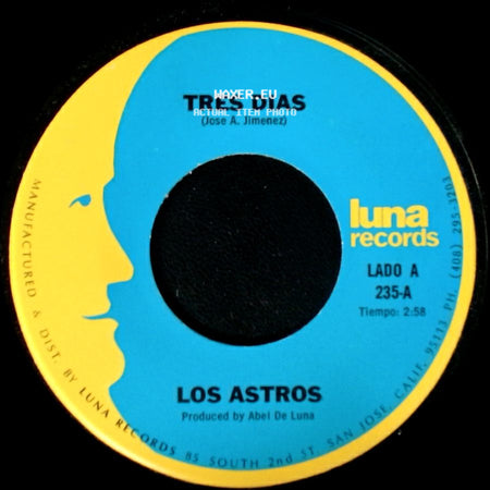 Los Astros - Tres Dias / Yo Soy Tu Querer side A