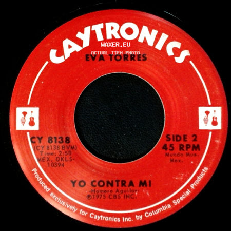 Eva Torres - Castigame / Yo Contra Mi side B