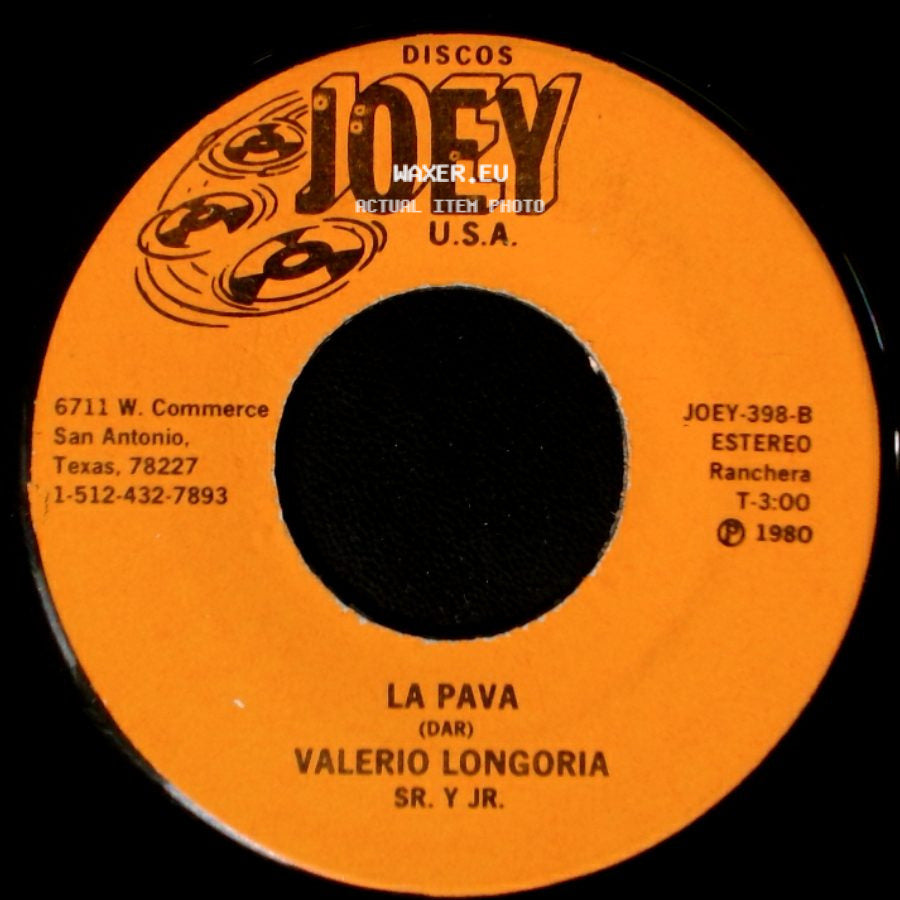 Valerio Longoria Sr. Y Jr. - La Pava / La Española side A