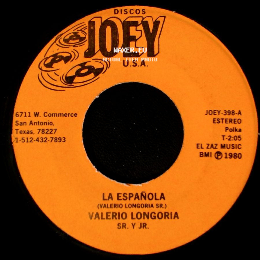 Valerio Longoria Sr. Y Jr. - La Pava / La Española side B