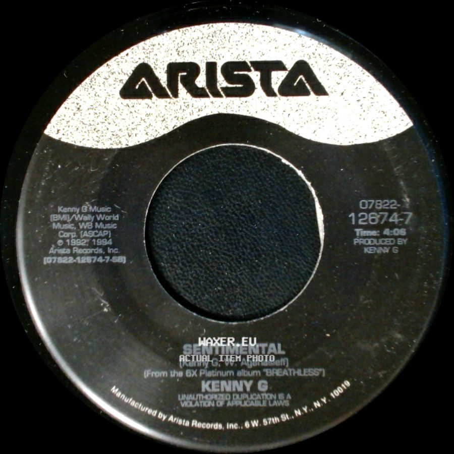 Kenny G / Kenny G With Aaron Neville - Sentimental / Even If My Heart Would Break side A