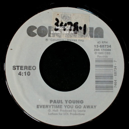 Paul Young - Everytime You Go Away / Come Back And Stay side A