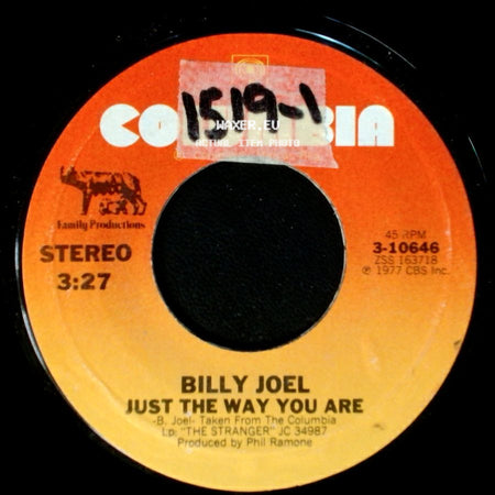 Billy Joel - Get It Right The First Time / Just The Way You Are side B