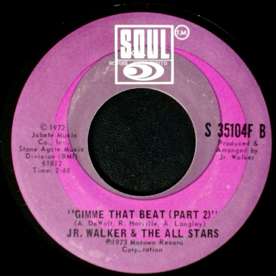 Jr. Walker & The All Stars - Gimme That Beat (Part 2) / Gimme That Beat (Part 1) side A
