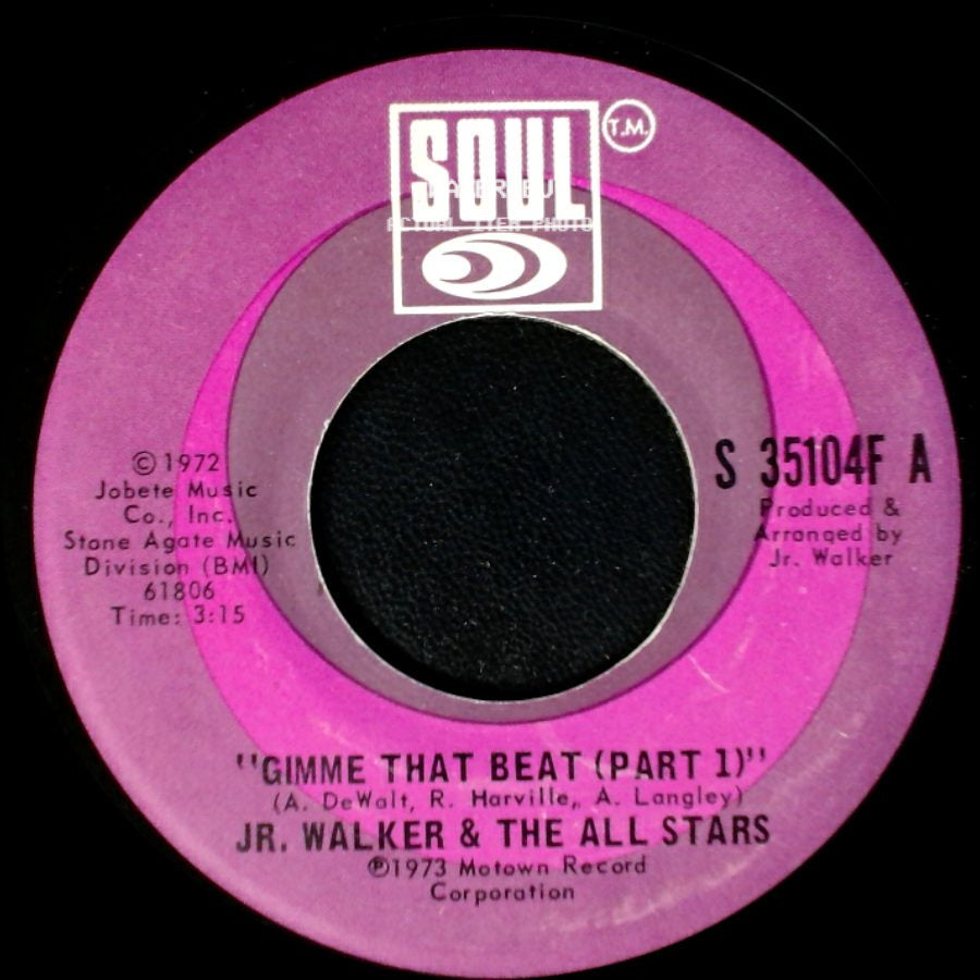 Jr. Walker & The All Stars - Gimme That Beat (Part 2) / Gimme That Beat (Part 1) side B