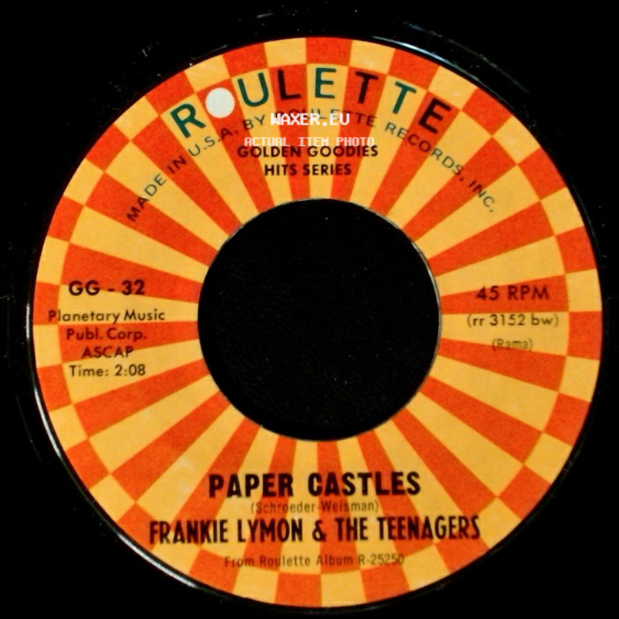 Frankie Lymon & The Teenagers - Paper Castles / Itty Bitty Pretty One side A