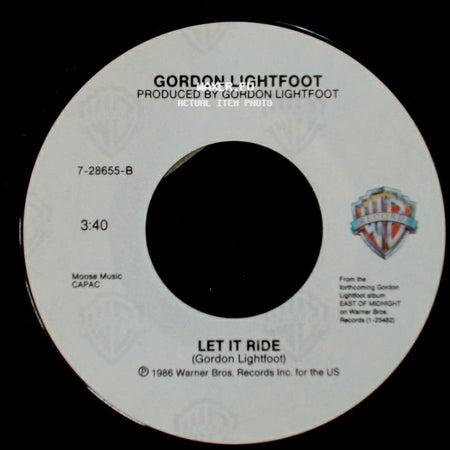 Gordon Lightfoot - Let It Ride / Anything For Love side A