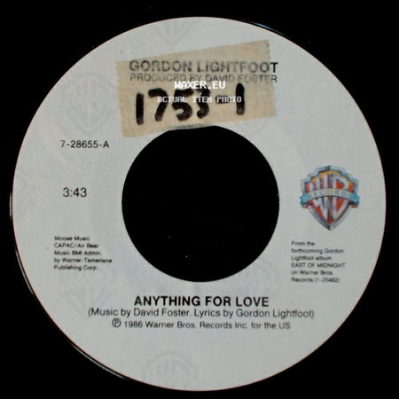 Gordon Lightfoot - Let It Ride / Anything For Love side B