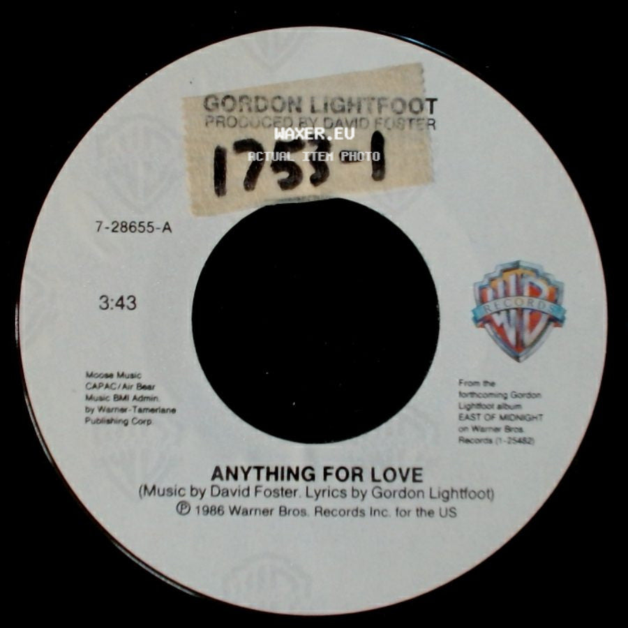 Gordon Lightfoot - Let It Ride / Anything For Love side B