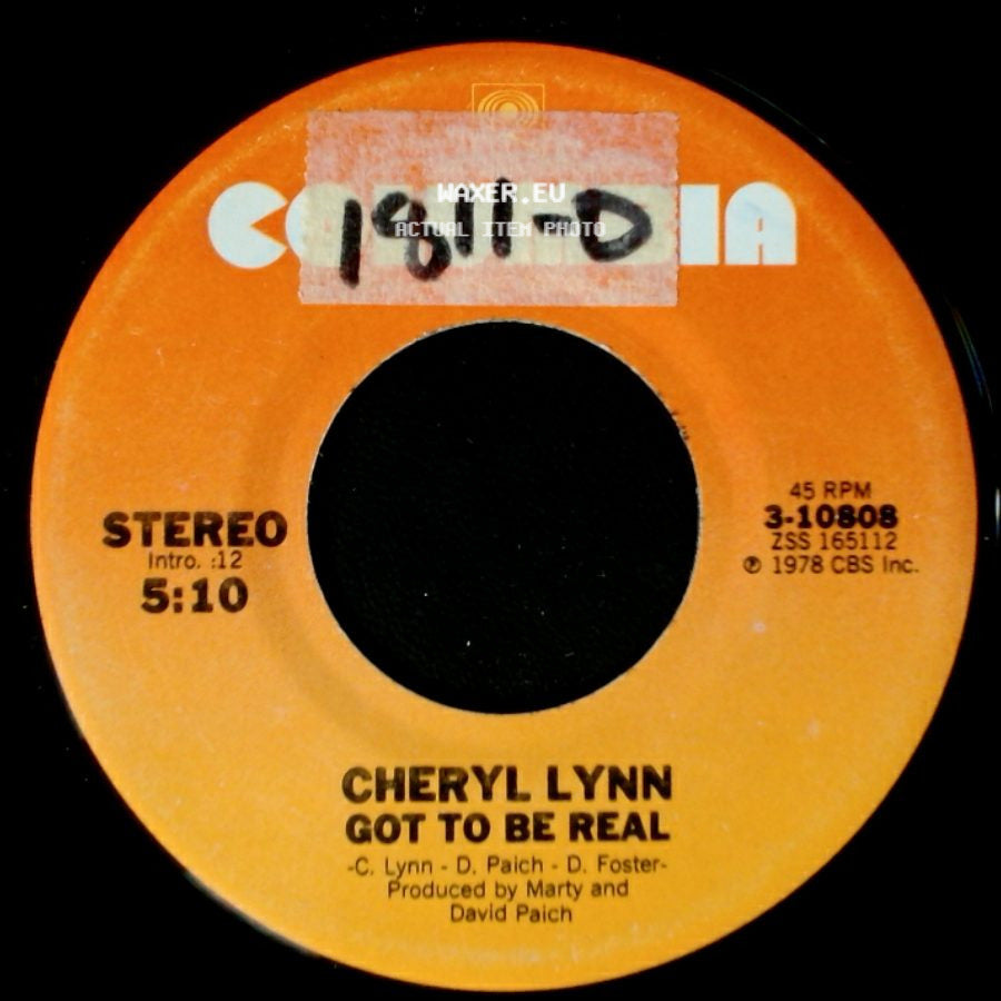 Cheryl Lynn - Got To Be Real / Come In From The Rain side A