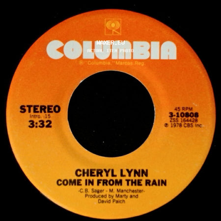 Cheryl Lynn - Got To Be Real / Come In From The Rain side B