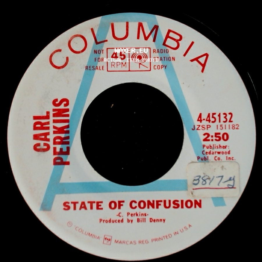 Carl Perkins - My Son, My Sun / State Of Confusion side B
