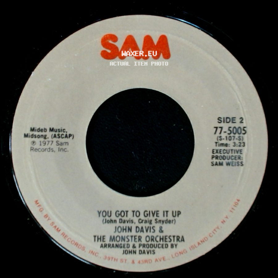 John Davis & The Monster Orchestra - Up Jumped The Devil / You Got To Give It Up side B