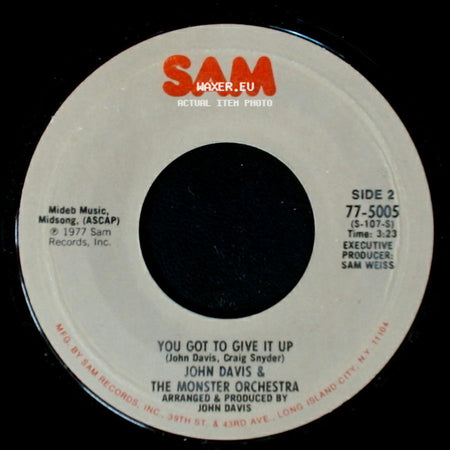 John Davis & The Monster Orchestra - Up Jumped The Devil / You Got To Give It Up side B