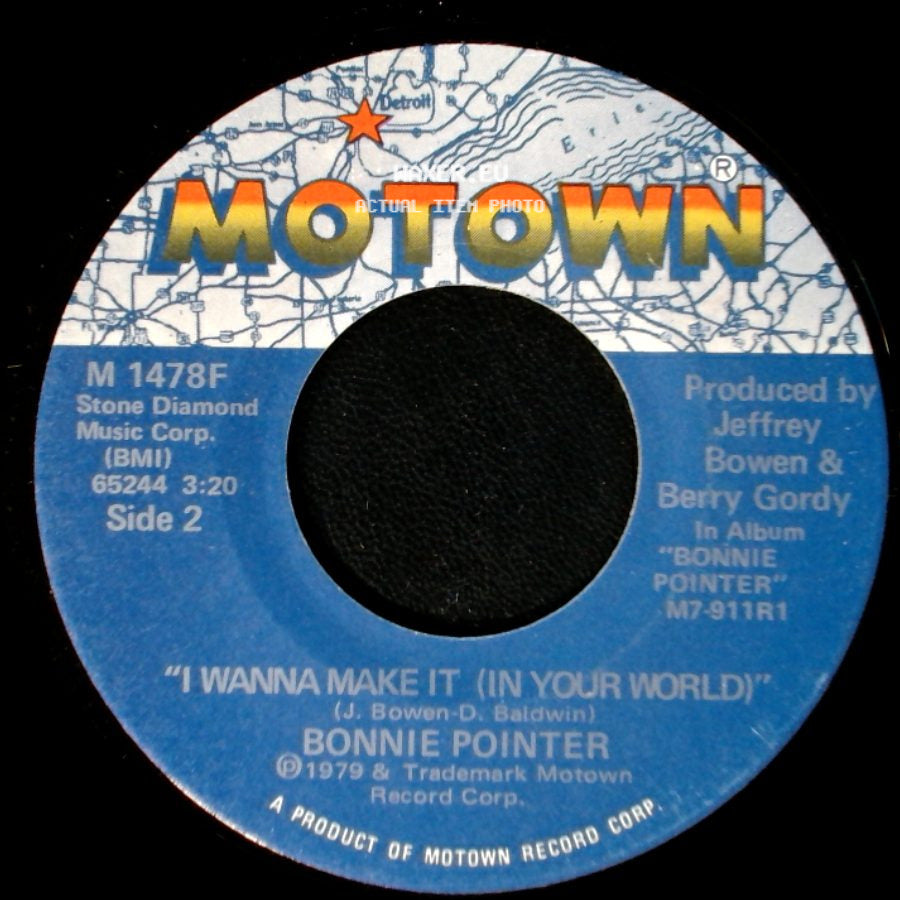 Bonnie Pointer - I Can't Help Myself (Sugar Pie, Honey Bunch) / I Wanna Make It (In Your World) side B