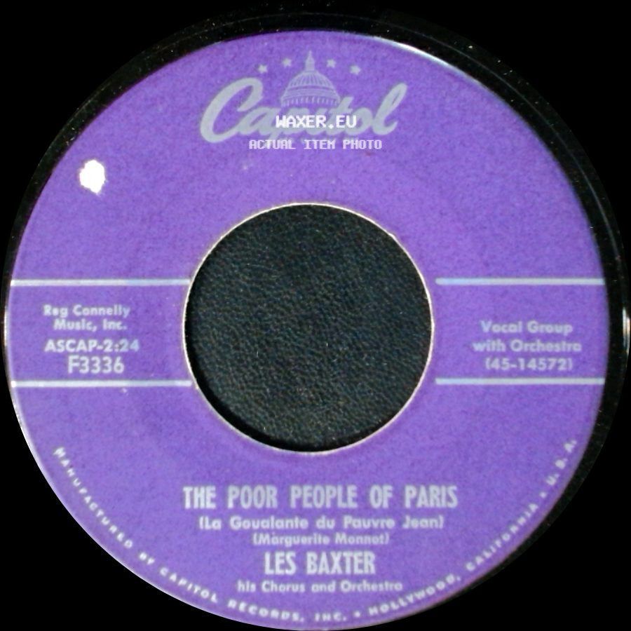 Les Baxter - Theme From 'helen Of Troy' / The Poor People Of Paris side B