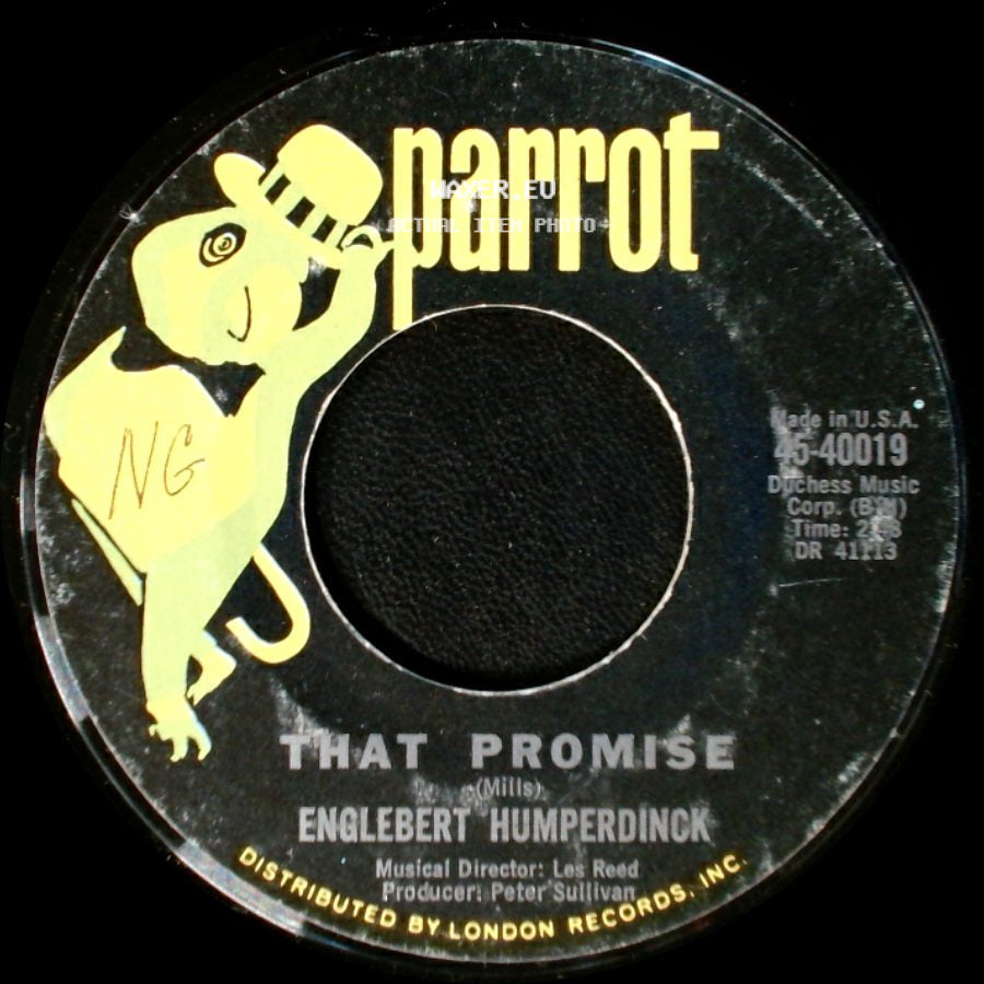 Englebert Humperdinck - The Last Waltz / That Promise side B