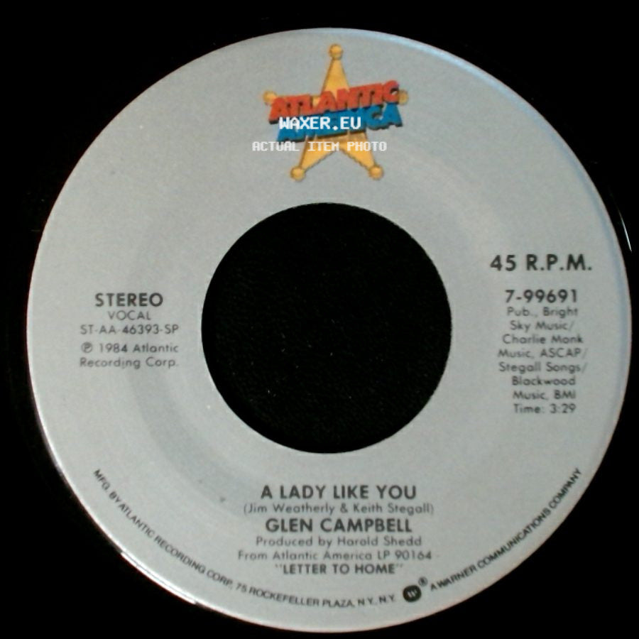 Glen Campbell - A Lady Like You / Tennessee side A