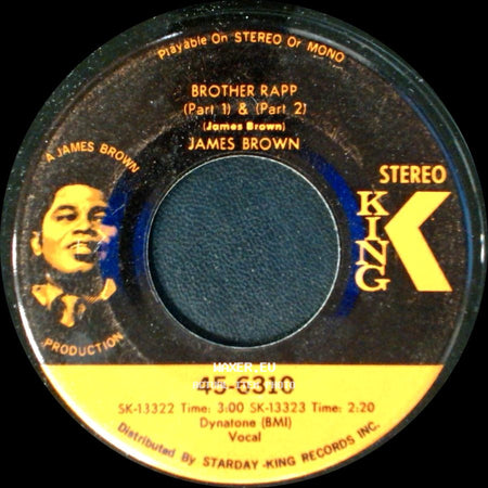 James Brown - Brother Rapp (Part 1) & (Part 2) / Bewildered side A