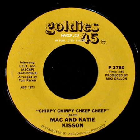 Lonnie Donegan And His Skiffle Group / Mac And Katie Kisson - Does Your Chewing Gum Lose Its Flavor (On The Bedpost Over Night) / Chirpy Chirpy Cheep Cheep side B