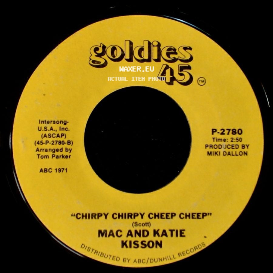 Lonnie Donegan And His Skiffle Group / Mac And Katie Kisson - Does Your Chewing Gum Lose Its Flavor (On The Bedpost Over Night) / Chirpy Chirpy Cheep Cheep side B