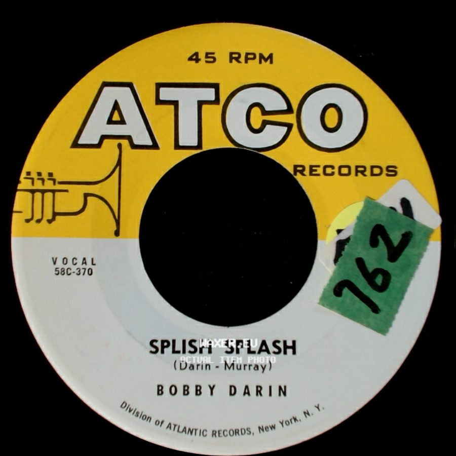 Bobby Darin - Judy, Don't Be Moody / Splish Splash side B