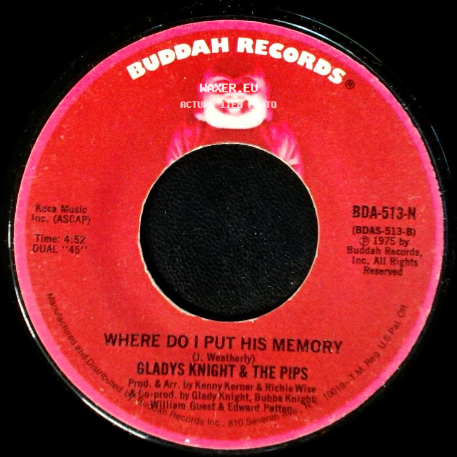 Gladys Knight & The Pips - Part Time Love / Where Do I Put His Memory side B