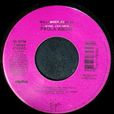 Paula Abdul - Will You Marry Me / Goodnight, My Love side A
