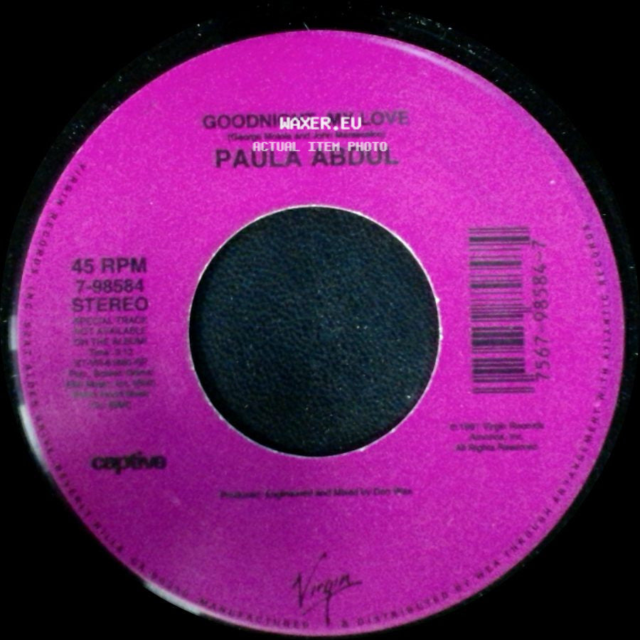 Paula Abdul - Will You Marry Me / Goodnight, My Love side B