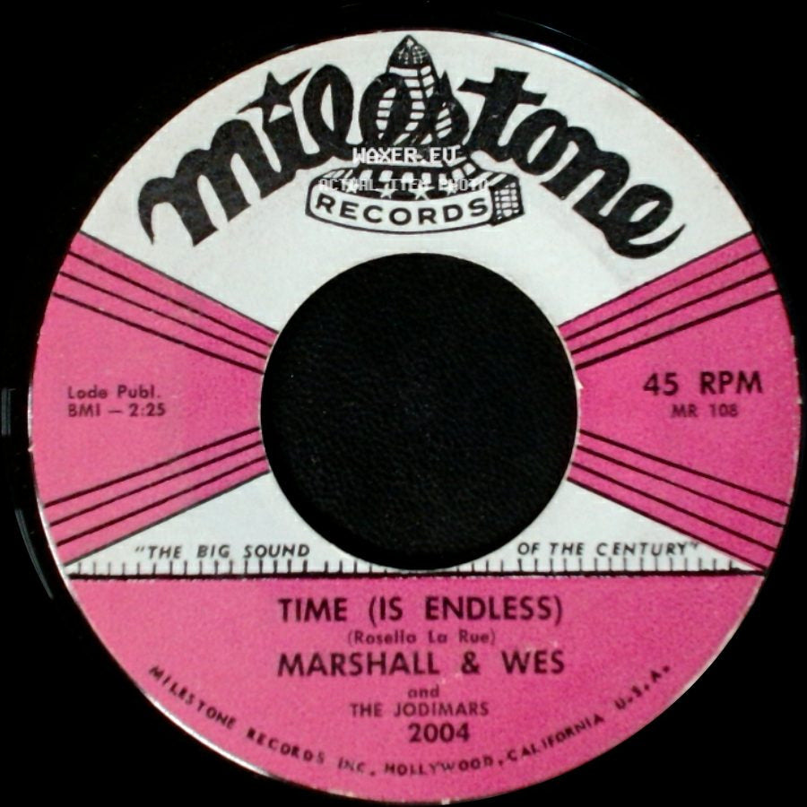 Marshall & Wes And The Jodimars - Time (Is Endless) / One Grain Of Sand side A