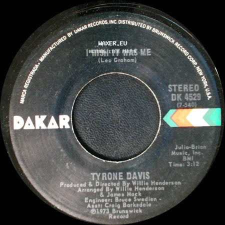 Tyrone Davis - You Don't Have To Beg Me To Stay / I Wish It Was Me side B