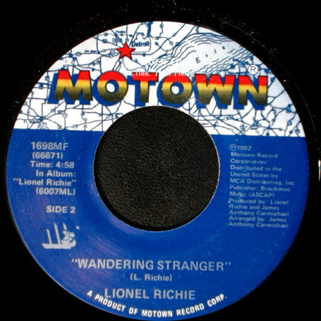 Lionel Richie - All Night Long (All Night) / Wandering Stranger side B