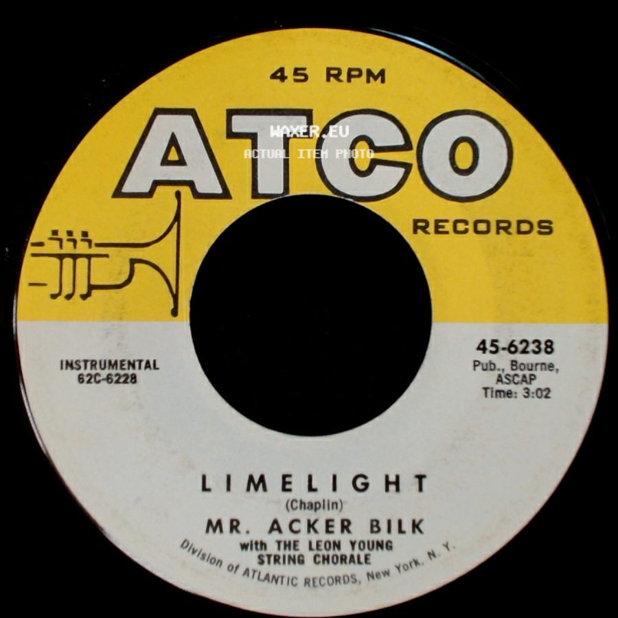 Mr. Acker Bilk With The Leon Young String Chorale / Mr. Acker Bilk - Limelight / Lonely side A