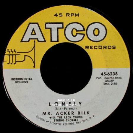 Mr. Acker Bilk With The Leon Young String Chorale / Mr. Acker Bilk - Limelight / Lonely side B