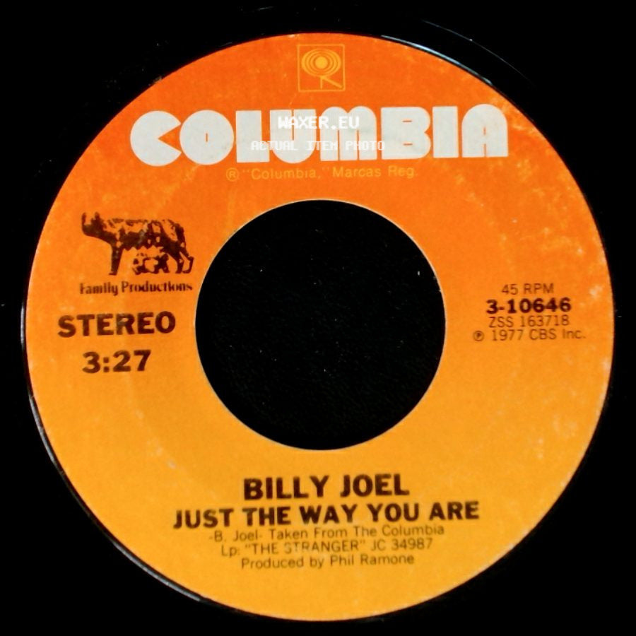 Billy Joel - Get It Right The First Time / Just The Way You Are side B