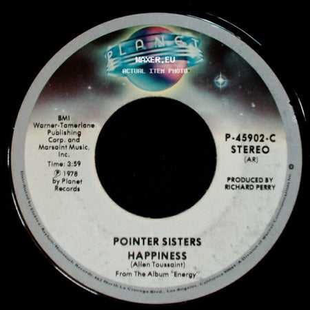 Pointer Sisters - Happiness / Lay It On The Line side A